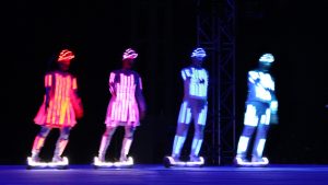 LED hoverboard performance